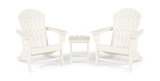 Sunset II 3 Piece Adirondack Set - White thumbnail 2