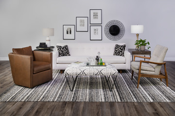 Atlas Striation Gray Area Rug - 1′10″ X 3′2″