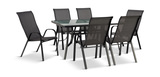 Park Avenue 7pc Patio Dining Set - Grey thumbnail 4
