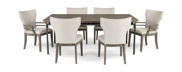 Sedona Rectangular Table With 4 side and 2 host chairs