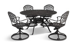Tuscany 5 Piece Swivel Patio Dining Set thumbnail 1