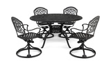 Tuscany 5 Piece Swivel Patio Dining Set thumbnail 3