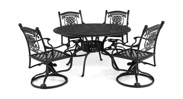 image Turin 5 Piece Swivel Patio Dining Set