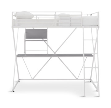 Curie Loft Bed - White