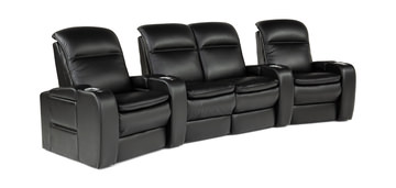 image Vertex 3 Piece Leather Power Reclining Sectional