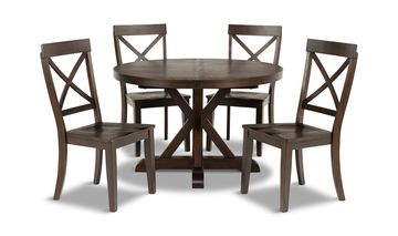 Picardy Round Extension Table With 4 Chairs