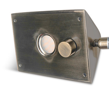 Pharma Floor Lamp - Antique Brass