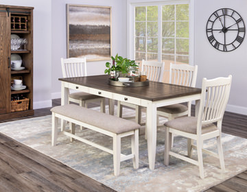 Columbia Leg Table - White