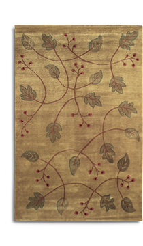 image Falling Leaves Hand Knotted Area Rug - 2′6″ X 4′0″