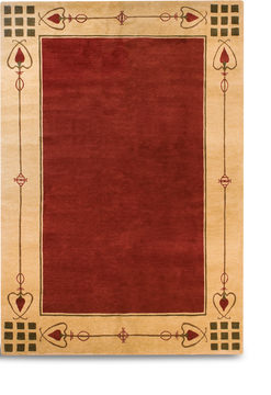 image Highland Park Red Hand Knotted Area Rug - 2′6″ X 4′0″
