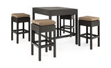 Vista 5 Piece Patio Bar Set thumbnail 1