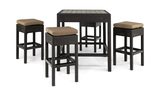 Vista 5 Piece Patio Bar Set thumbnail 2
