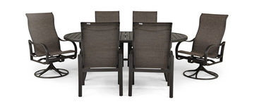 Shoreline 7 Piece Patio Set - Graphite