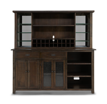 Homestead Back Bar With Hutch