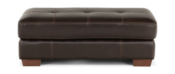 Phoenix Leather Cocktail Ottoman