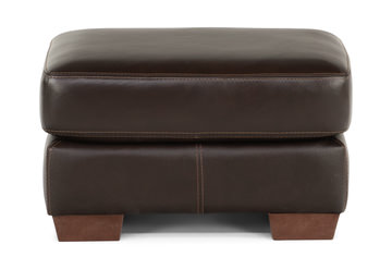 Phoenix Leather Ottoman