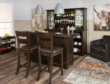 Homestead Back Bar With Hutch