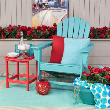 Ball Shape Lantern - Red