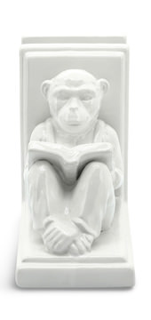 Reading Monkey Bookends