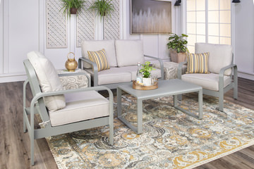 Marina Kashan Grey Area Rug - 6′6″ X 9′4″