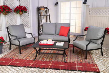 Marina Tribal Stripe Red 7′10″ X 9′10″ Area Rug