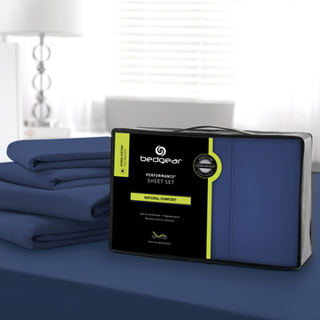 image Hyper Cotton Twin XL Sheet Set - Navy