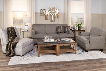 Generations Ivory/Grey Area Rug - 5′3″ X 7′7″