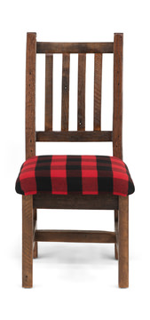 Barnwood Prairie Buffalo Plaid Chair