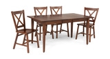 Eagle Mountain Extension Table With 4 X Back Chairs - Cherry thumbnail 1
