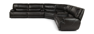 Valeur 3 Piece Leather Power Reclining Sectional