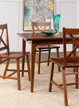 Eagle Mountain Dining Table With 4 X Back Chairs - Cherry