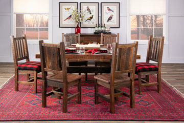 Barnwood Prairie Buffalo Plaid Chair