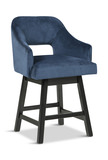 Tallenger Modern Blue Swivel Counter Stool thumbnail 1