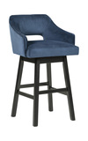 Tallenger Modern Blue Swivel Bar Stool thumbnail 1