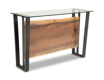 image Live Edge Console Table