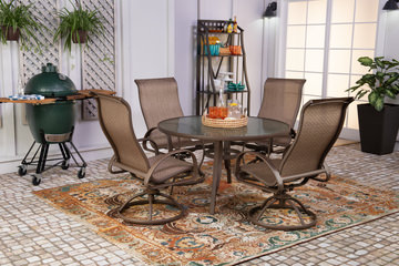 Edgewater V High Back Swivel Rocker