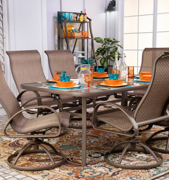 Edgewater V High Back Swivel Rocker