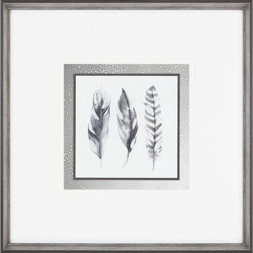 image Watercolor Feathers I Framed Print
