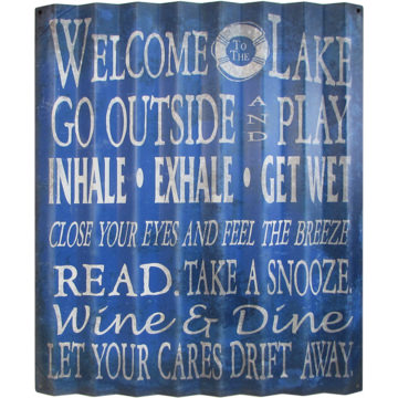 Welcome To The Lake Outdoor Art
