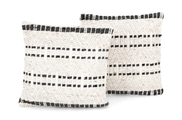 image Grey Patterned Pillow - Set of 2