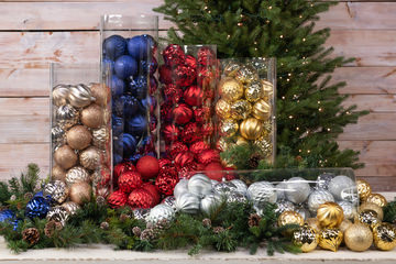 40 Piece Shatterproof Ornament Set - Silver