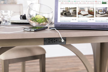 Aravon Workspace Counter Table With 4 Stools