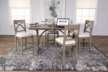 Viera Graphite/Black Area Rug - 3′10″ X 5′7″