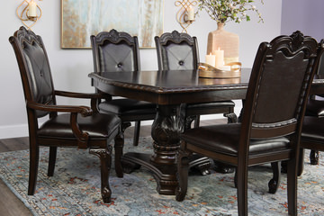 Lasalle Formal Dining With Table 4 Side Chairs And 2 Arm Chairs