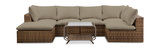 Skyfall Outdoor Sectional With Coffee Table thumbnail 1