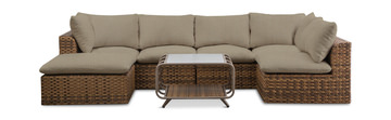 image Skyfall Outdoor Sectional With Coffee Table
