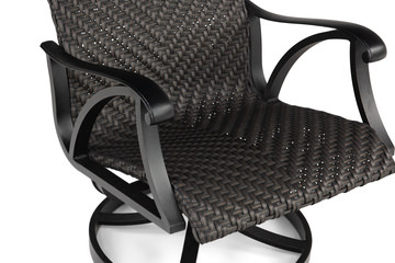 San Tropez Woven Swivel Lounge Chair