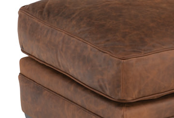 Glory Leather Ottoman