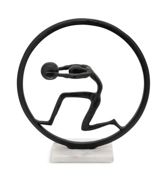 Man With Ball Sculpture