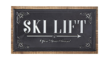 Ski Lift Metal Art